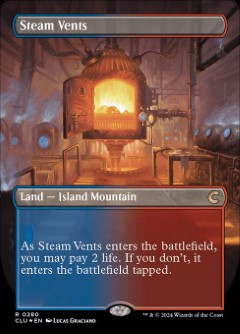 Steam Vents Ravnica- Clue Edition Bordless